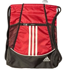 Adidas Red and Black Drawstring Bag - NWT